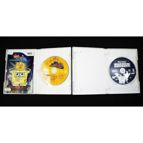 Nintendo Wii Spongebob Attack of the Toybots &  Atlantis SquarePantis - Picture 2 of 3